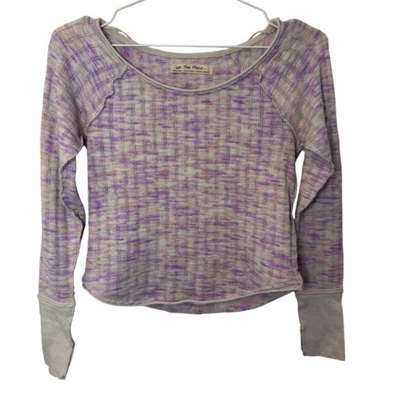 We The Free spaced out long sleeve knitted sweater size XS - Picture 2 of 5